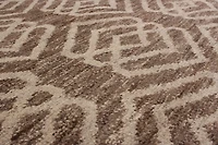 ECARPETGALLERY 5'2" x 8'0" Moroccan Tangier Hand-knotted Area Rug for Living Room, Dining Room and Bedroom in Brown