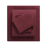 Mainstays 4-Piece Zinfandel Flannel Sheet Set, Queen