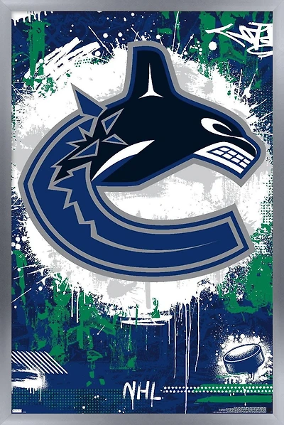 NHL Vancouver Canucks - Maximalist Logo 23 Wall Poster