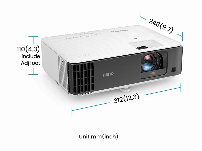 BenQ Projecteur à Courte Focale TK700ST 4K HDR 3000lm pour Films et Jeux