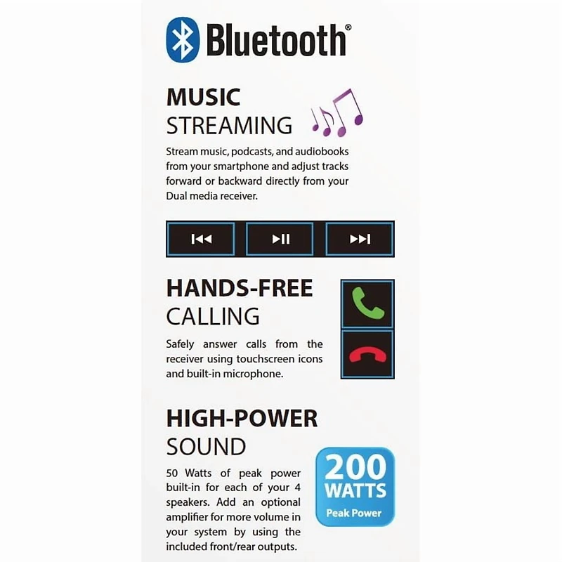 Dual Electronics XVM279BT 7" LED Touch Screen Double Din Car Stereo, Bluetooth, microSD, USB, MP3, Siri/Google Voice Activation