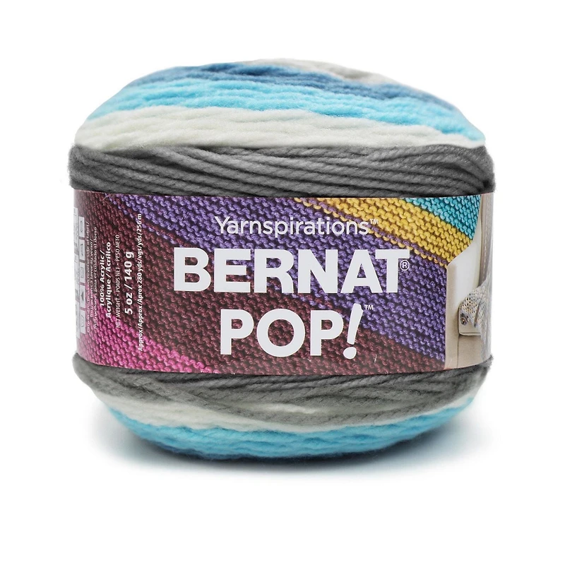 Bernat® Pop!™ Yarn, Acrylic #4 Medium, 5oz/140g, 280 Yards