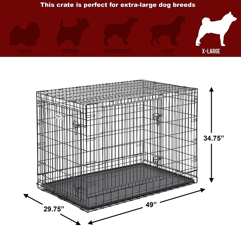 MidWest Ultima Pro Double-Door Folding Dog Crate