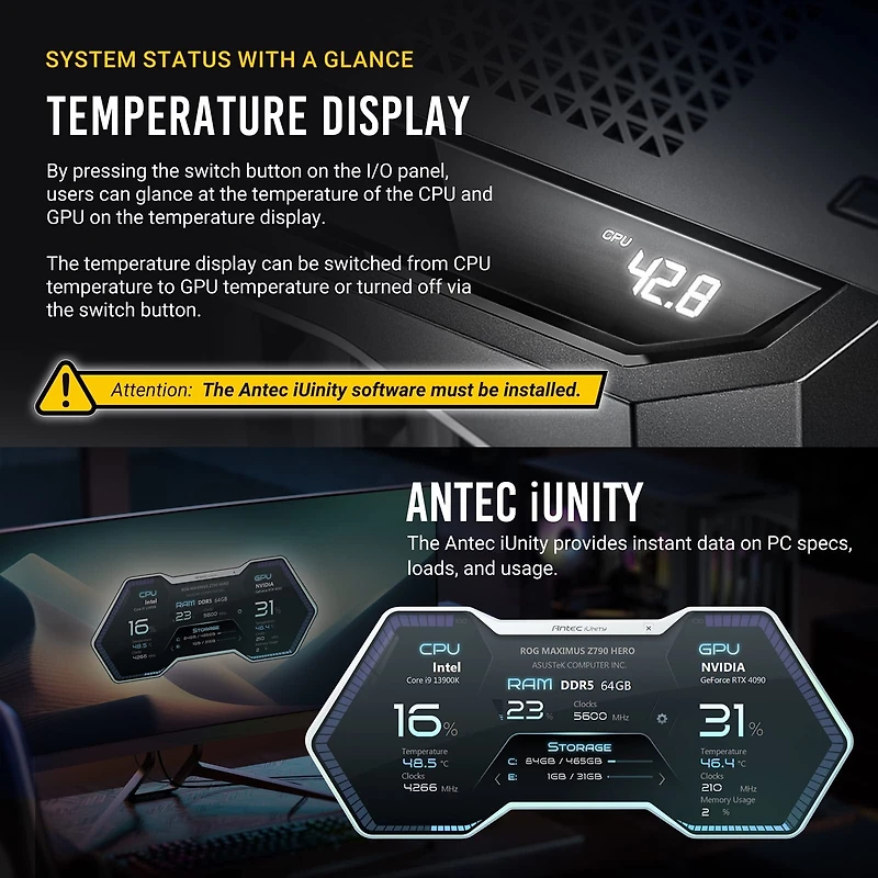 ANTEC PERFORMANCE 1 Boîtier de Jeu