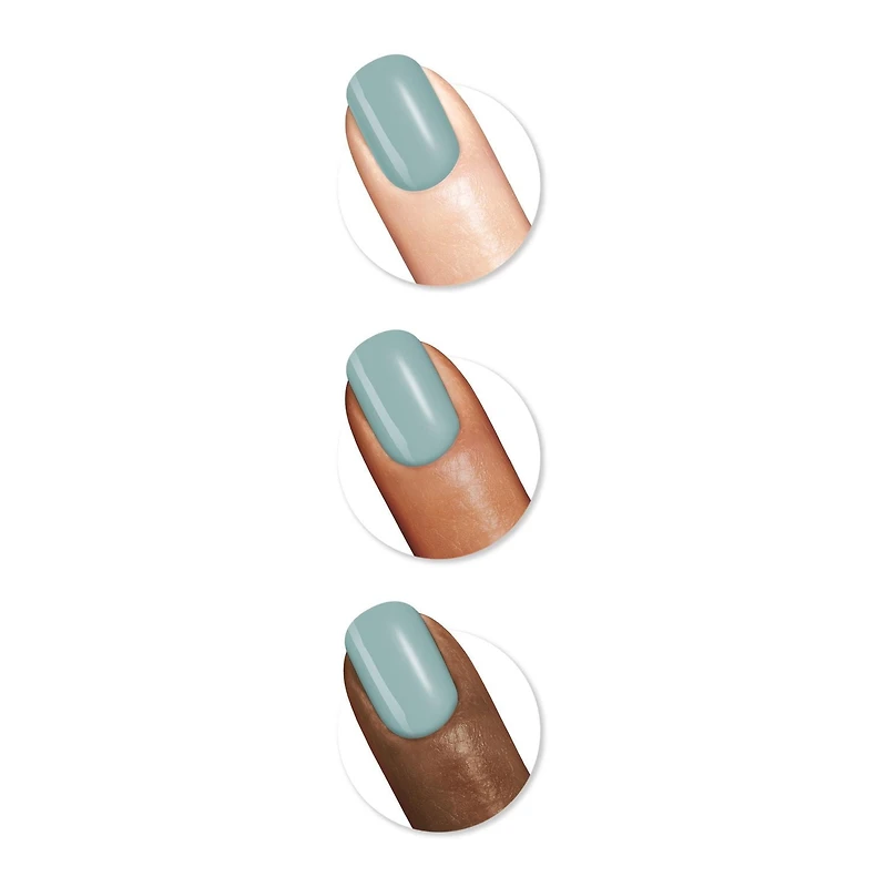 Sally Hansen Miracle Gel, vernis à ongles en gel, vernis à ongles résistant à l'écaillage, dure jusqu'à 8 jours Réussissez une manucure* qui dure jusqu’à 8 jours depuis le confort de votre domicile grâce au Sally Hansen Miracle Gel™. Notre vernis à ongles simili-gel 100 % végétalien vous donne des résultats de qualité professionnelle en 2 étapes simples (vernis + couche de finition)