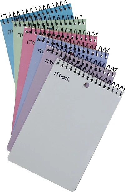Mead Poly Memo Book, 4 x 6, 75ct, Poly Memo Book