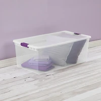 Sterilite 104 Liter ClearView™ Latch Wheeled Underbed Box