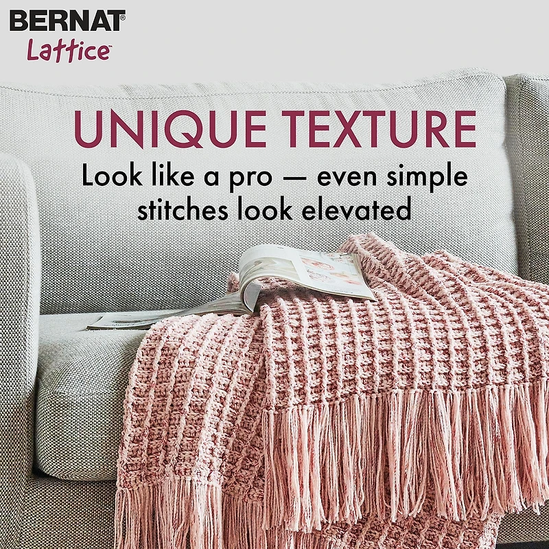 Bernat® Lattice™ #4 Worsted (Medium) Blend Yarn, 7.8oz/220g 389 Yards