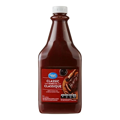 Sauce barbecue classique Great Value 1 litre