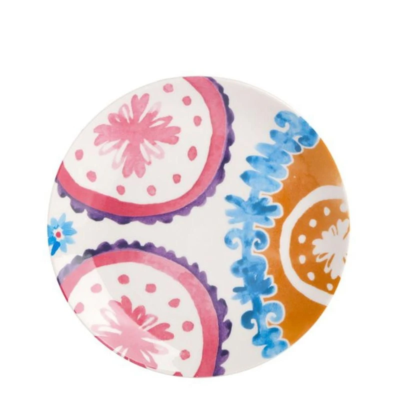 Tia Mowry 12 Piece Fine Ceramic Dinnerwware Set, Honey Gold