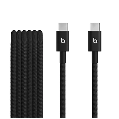 Beats USB‑C to USB‑C Woven Cable (1.5 m / 5 ft) ‑ Boulon noir