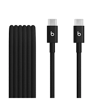 Beats USB‑C to USB‑C Woven Cable (1.5 m / 5 ft) ‑ Boulon noir
