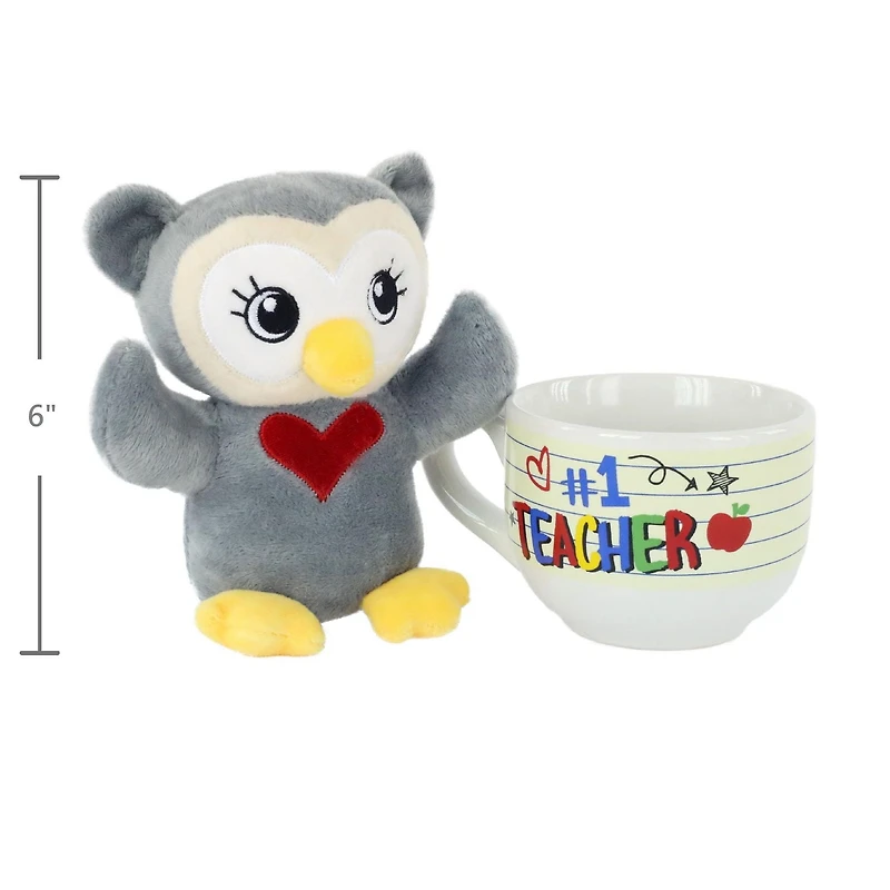 Tout pour Célébrer Saint-Valentin Tasse Avec Peluche - Hibou