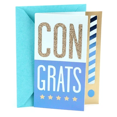 Hallmark Congratulations Card or Graduation Card (Congrats!, Blank Inside)