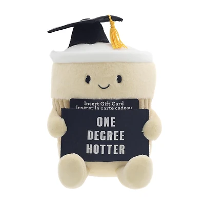 Porte-carte-cadeau de remise de diplôme en peluche café par Way to Celebrate