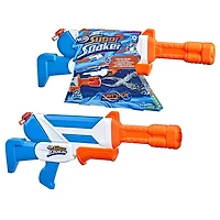 Nerf Super Soaker, blaster à eau Twister, tire 2 jets d'eau torsadés, mécanisme à pompe, jeu d'eau d'extérieur pour enfants, ados et adultes