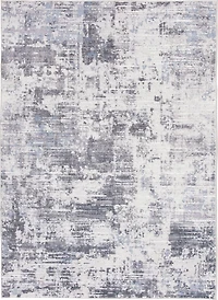 Banburry Grey and Blue Woven Area Rug