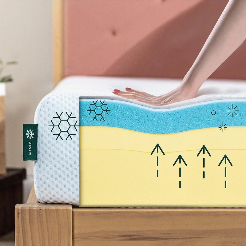 Matelas en mousse à mémoire de forme Zinus Green Tea de 8 pouces