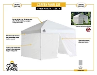 Quik Shade 10' x 10' Canopy Mesh Screen and Wall Panel Kit for WE100/C100/SX100 Canopies