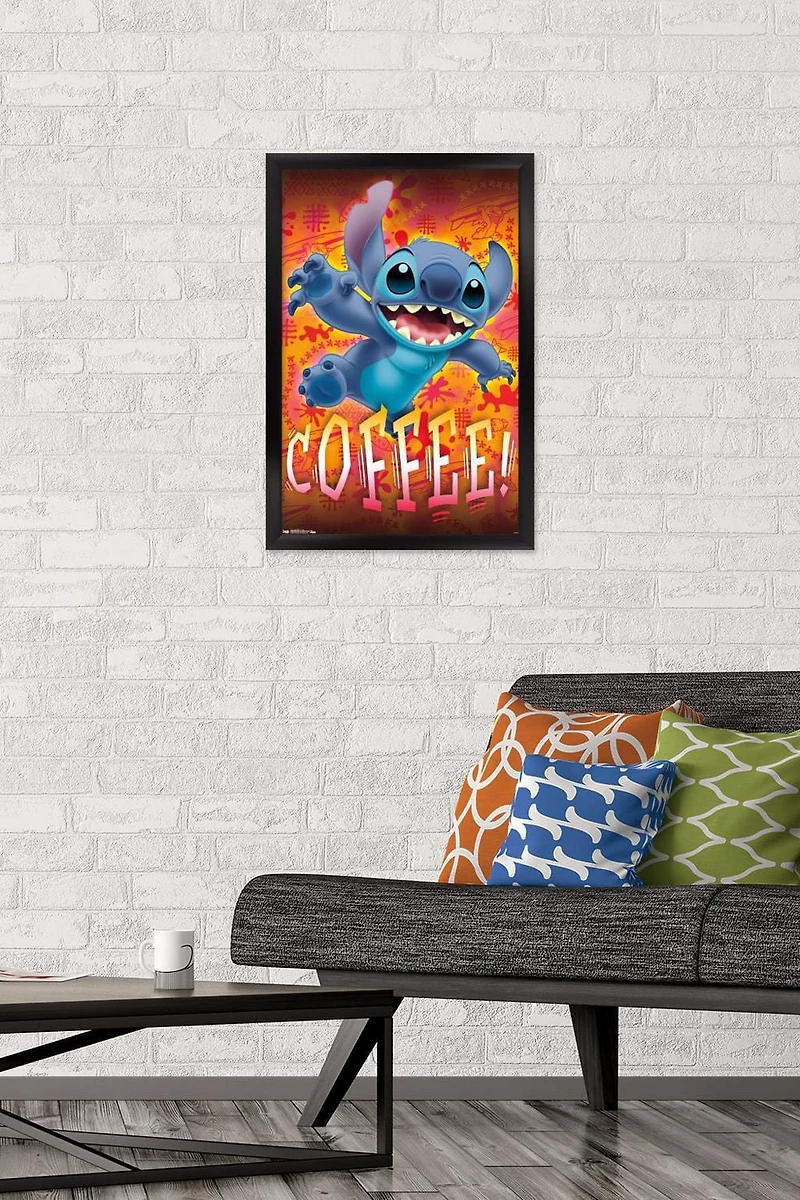 Disney Lilo and Stitch - Coffee Wall Poster