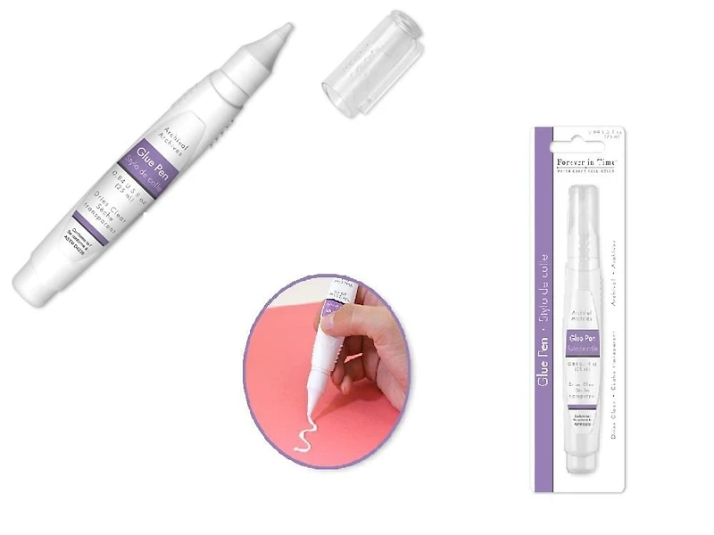 Scrapbook Glue: 25ml Glue Pen Clear Archival/Photo Safe, 25ml Glue Pen Clear