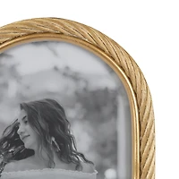 Domingo 5x7 Arch Gold Rope Tabletop Picture Frame
