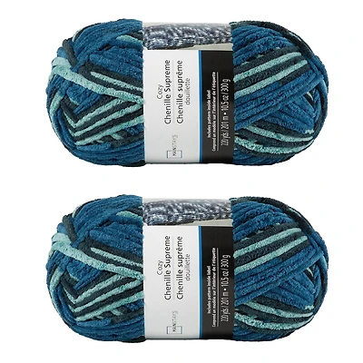 Lot de 2 fils de polyester MAINSTAYS Cosy Blues