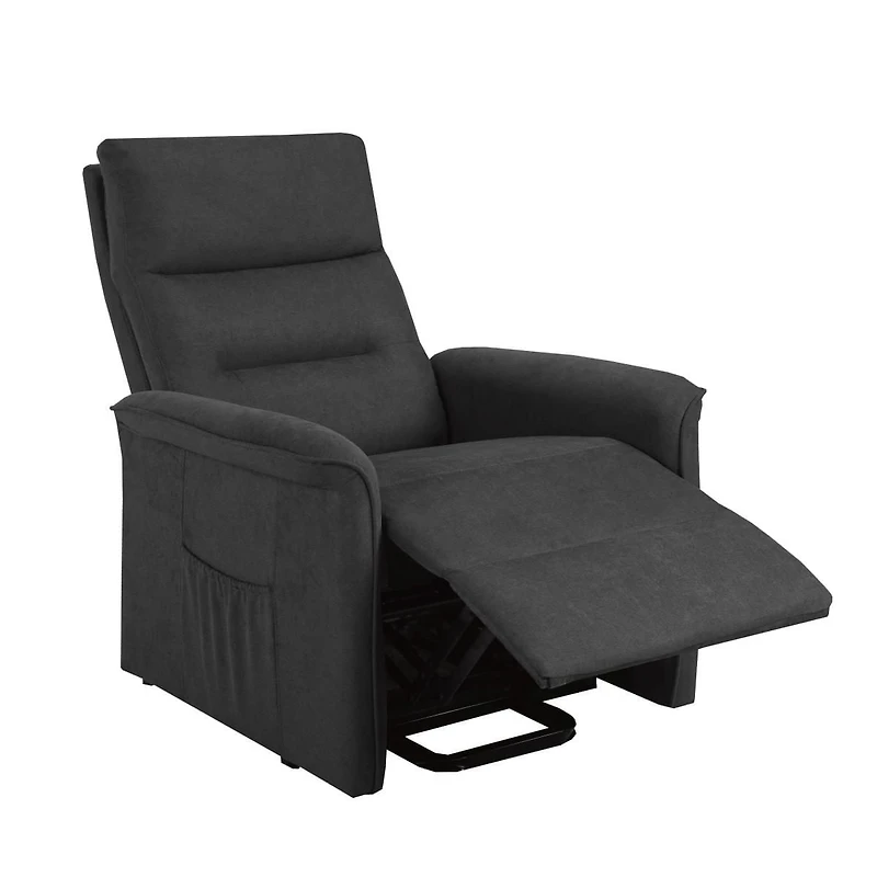 Reclinable chaise Ariel, Gris Foncé