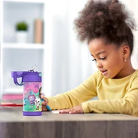 Thermos Kids Bouteille d'eau isotherme Thermos pour enfants avec paille rabattable, 355 ml, Gabby's Dollhouse 12 Oz/354 ml, sans BPA