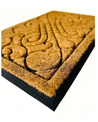 Extra Large Non-Slip Rubber Coir Door Mat – 24 Inch x 36 Inch, Rubber Ideal for Outdoor and Indoor Use