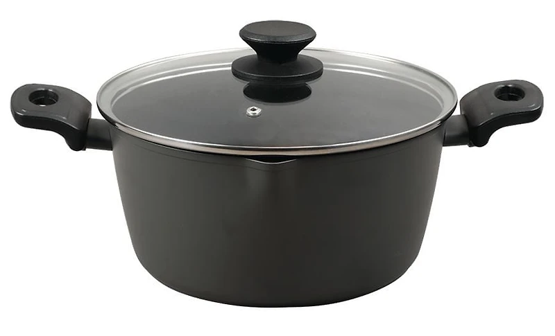 Oster Kingsway 5 Piece Aluminum Nonstick Cookware Set, Grey