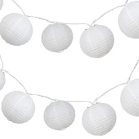 Hometrends Large Paper Lantern String Lights