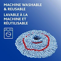 Vileda MicroTwist MAX Mop 18-inch Microfibre Mop Head, Self-Wringing Mop, Easy to wring