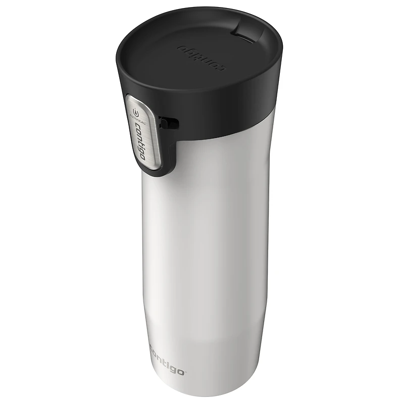 Contigo West Loop 3.0 Vacuum-Insulated Stainless Steel Travel Mug with AUTOSEAL Easy-Clean Lid, 20 oz (591 ml), Salt Frosted Pearl