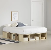 South Shore, collection Avilla, Queen Lit avec paniers de rangement