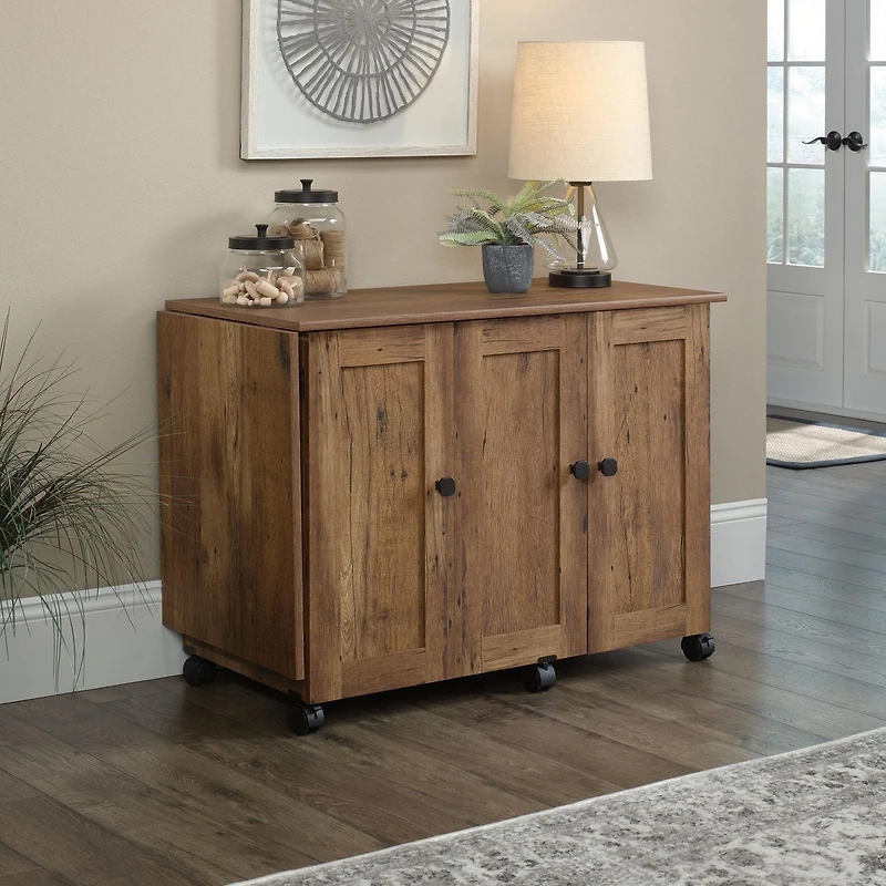 Sauder Table sur roulettes pour machine à coudre