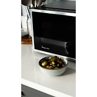Magic Chef 0,9 pi Micro-ondes de comptoir 900-Watt touche numérique, inoxydable