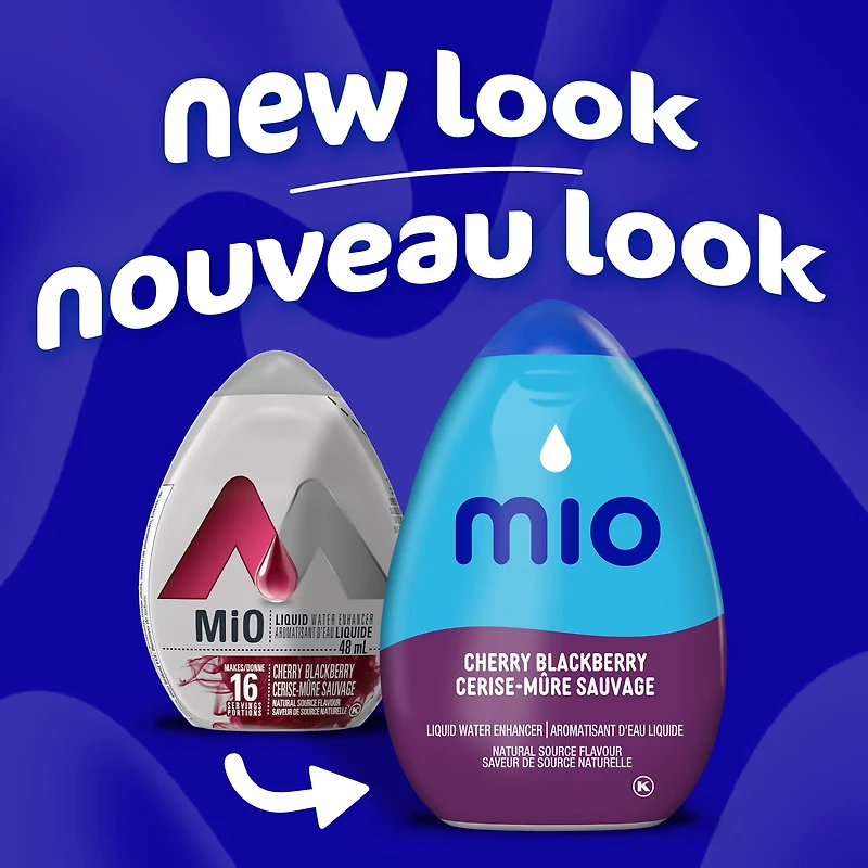 Aromatisant D'Eau Liquide Cerise-Mûre Sauvage, Bouteille MIO CERISE MURE 48ML