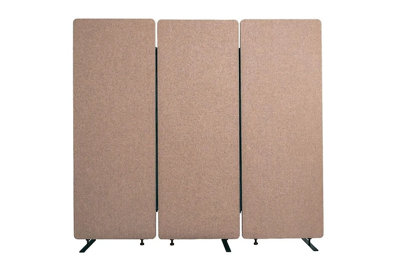 Luxor RECLAIM Acoustic Room Dividers - 3 Pack in Desert Sand