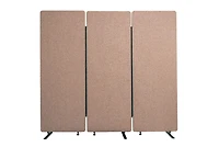 Luxor RECLAIM Acoustic Room Dividers - 3 Pack in Desert Sand