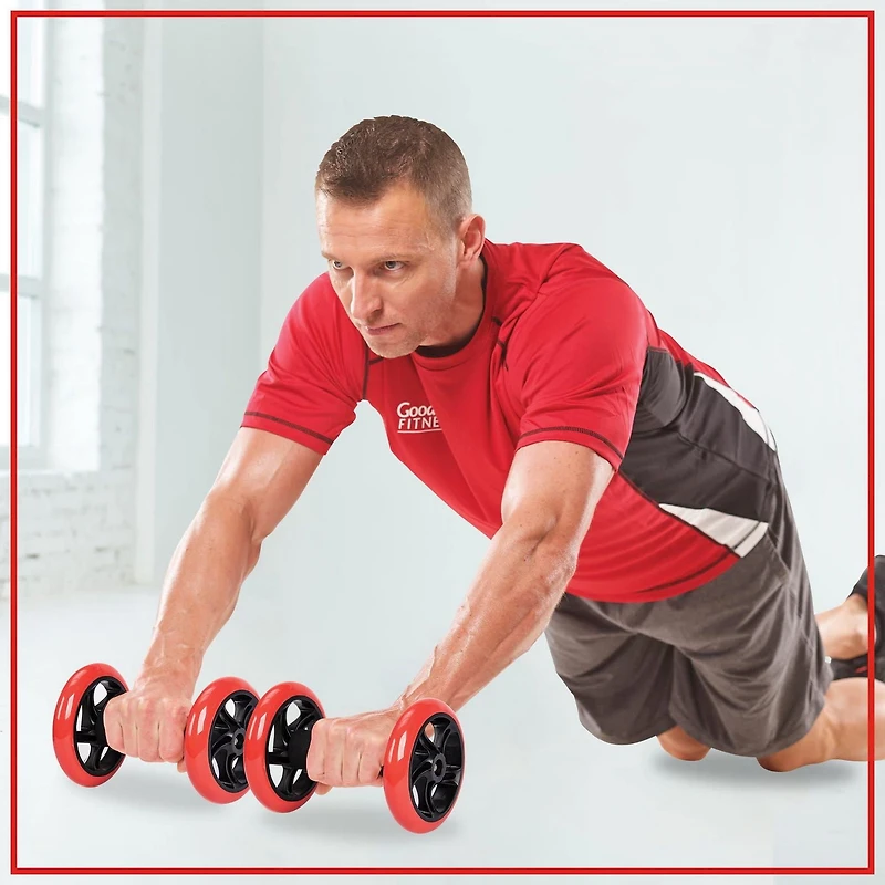 GoodLife Fitness Roues pour abdominaux pro - ensemble de 2