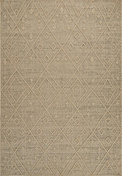 Tapis d'interieur exterieur abstrait Rug Branch Hogar, marron beige, bohème - Salon, chambre, salle a manger et cuisine