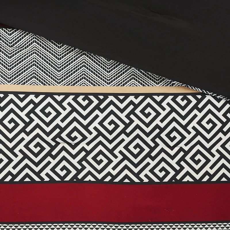 Mainstays Greek Key 7pc Bed in a Bag Set