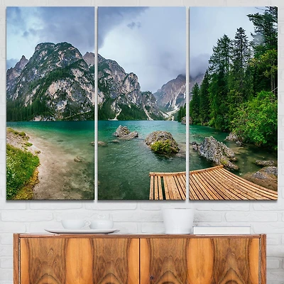 Tableau sur toile imprimée Design Art Paysage Lac entre montagnes