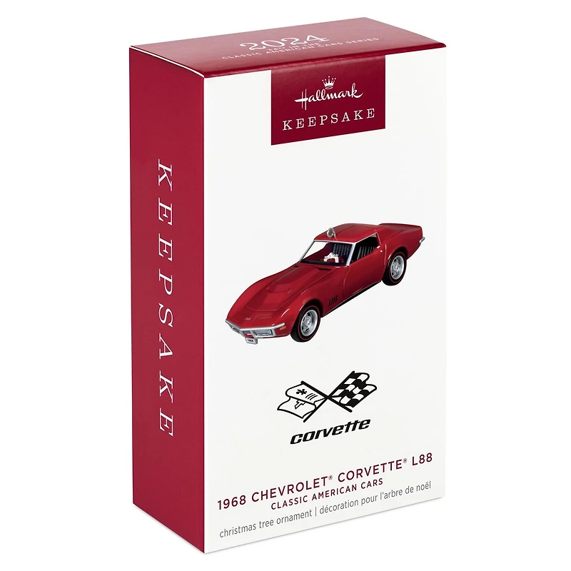 Hallmark Keepsake Christmas Ornament (Classic American Cars 1968 Chevrolet Corvette L88 2024 Metal)