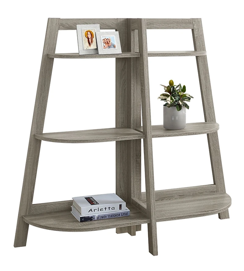 Monarch Specialties Inc Monarch Specialties Dark Taupe Bookcase