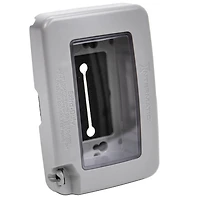 Couvercle résistant aux intempéries en plastique extra-robuste à profil bas Intermatic, simple groupe, Vrt/Hrz