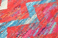 ECARPETGALLERY Tapis Fait à la Main pour Salon, Salle à Manger et Chambre à Coucher Transitionnel Collection Sari Silk 5'3" x 7'3" en Rouge