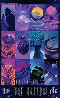 Buffalo Games - Lunarly - The Twelve Moons - 300 Piece Jigsaw Puzzle