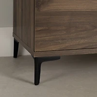 South Shore Musano Wardrobe Armoire with Doors and Drawers, in Natural Walnut